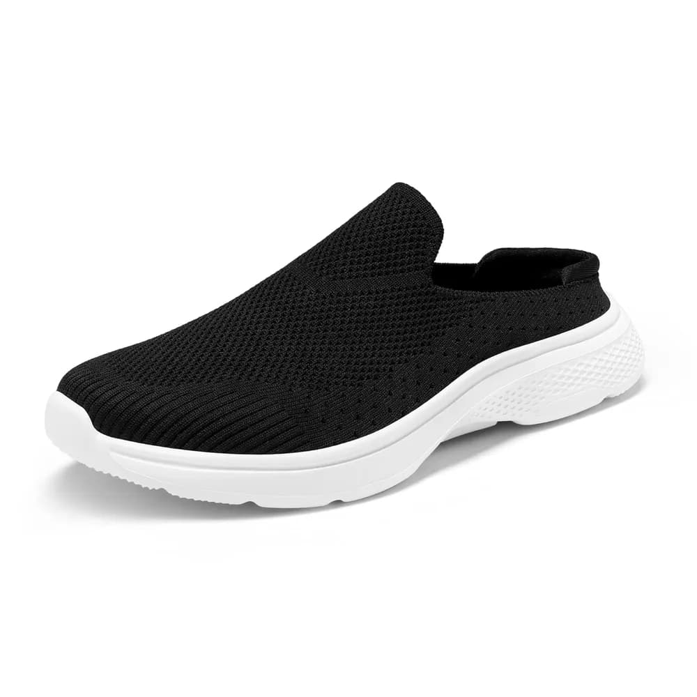 Women's Walking Mules with Arch Support Comfortable Breathable Slip-On Sneakers