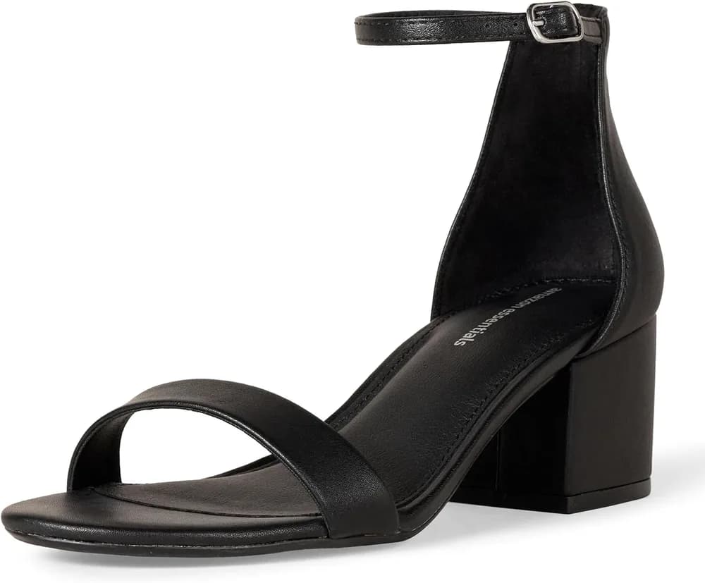 womens Two Strap Heeled Sandal Heeled Sandal