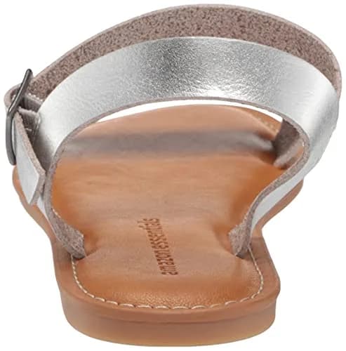 womens Women's Two Strap Buckle Sandal Flat Sandal