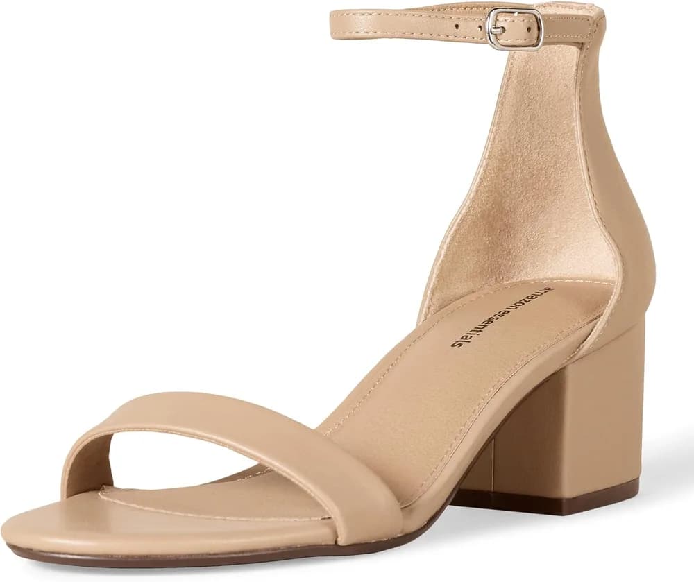 womens Two Strap Heeled Sandal Heeled Sandal