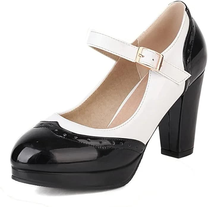 Women Mixed Color Shoes with Pointed Toe
