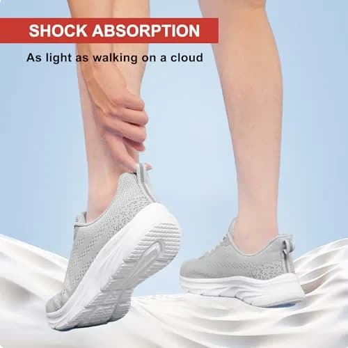 BNV Women's Running Shoes Lightweight Slip On Walking Tennis Workout Shoes