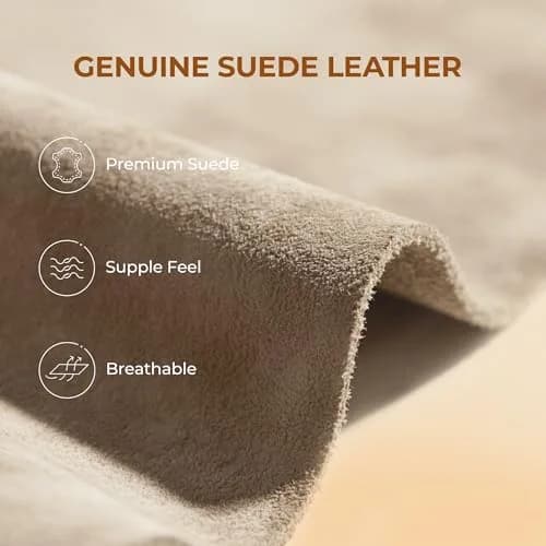 Women's Fuzzy Cozy Slippers Genuine Suede Indoor Outdoor Fluffy House Comfy Winter Mini Boots Cute Warm Memory Foam Furry Shoes