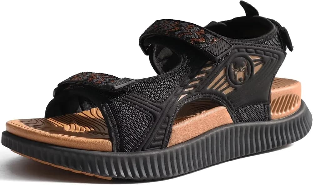 Womens Orthopedic Walking Sandals Recovery Sport Outdoor Hiking Water Sandles Thick Athletic Cushion Adjustable Strap Sandals with Comfortable Plantar Fasciitis Arch Support