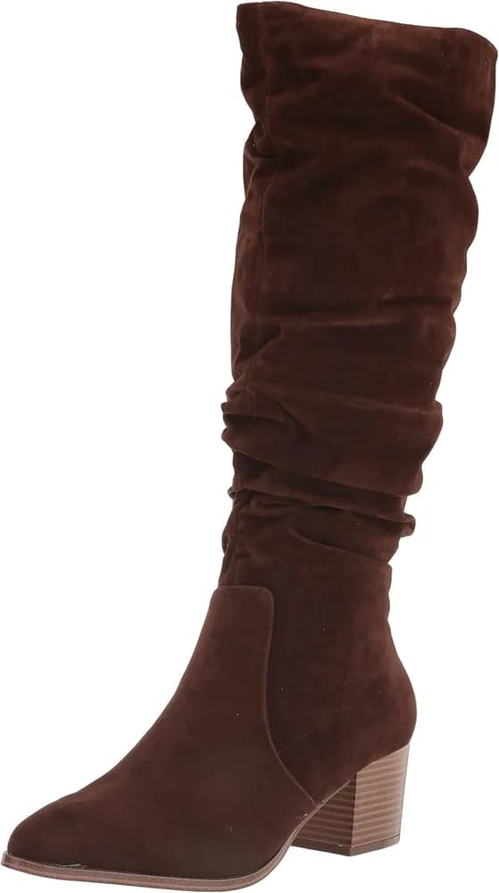 womens Women’s Tall Block Heel Boots Fashion Boot