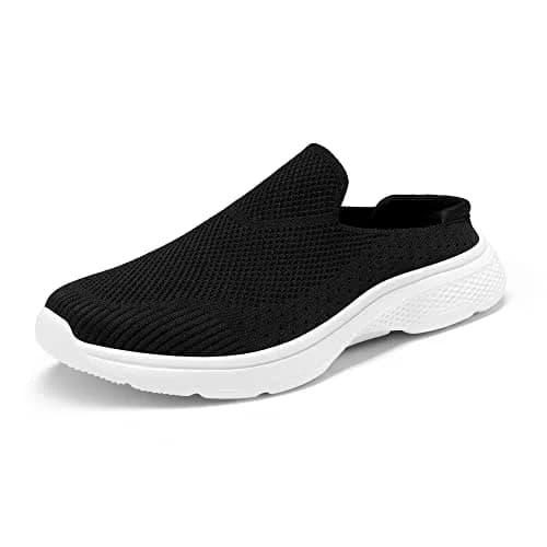 Women's Walking Mules with Arch Support Comfortable Breathable Slip-On Sneakers