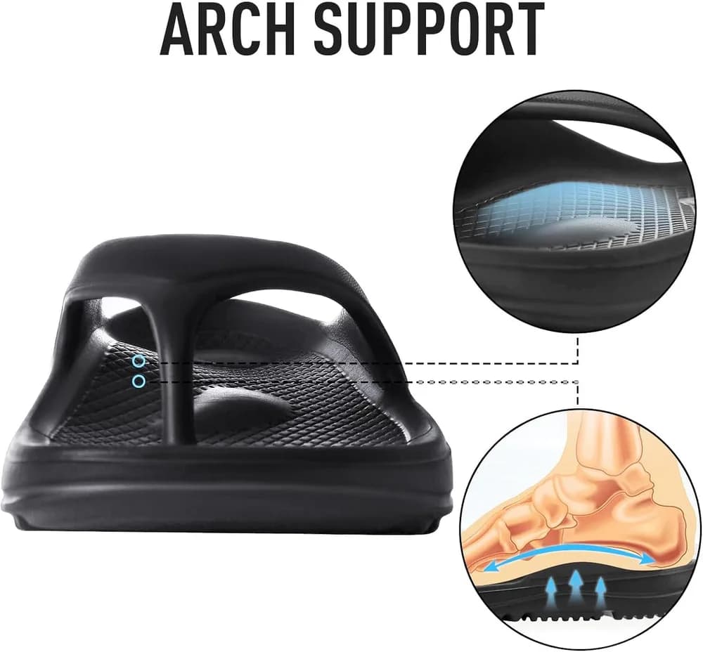 Orthopedic Sandals for Women Arch Support Recovery Flip Flops Pillow Soft Summer Beach Shoes