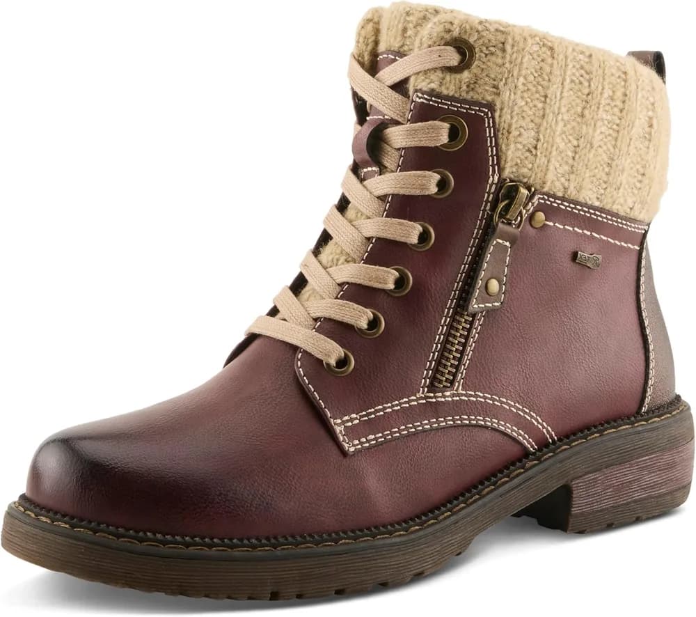 Relife Khazera Women's Waterproof Ankle Boots with Full-Length Zipper β Western Outdoor Style