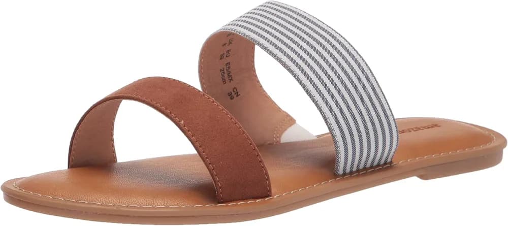 Women's Two Band Open Toe Slides
