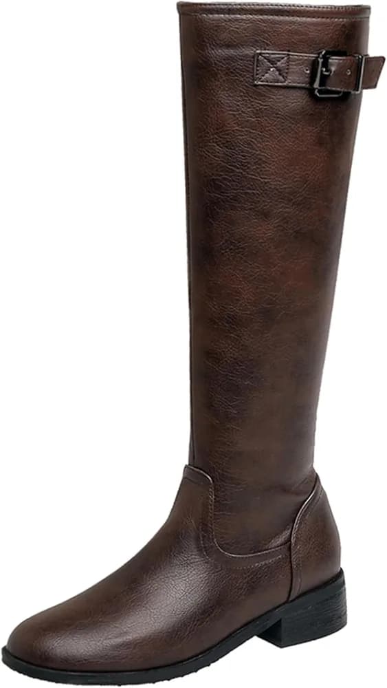 Women Winter Fashion Knee High Comfort Riding Boots