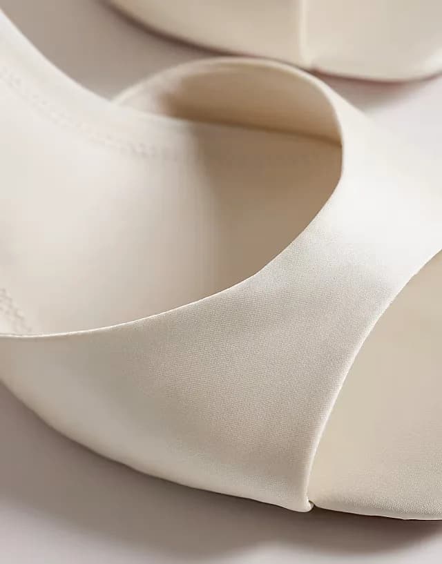Honour barely there mid block heel sandals in ivory