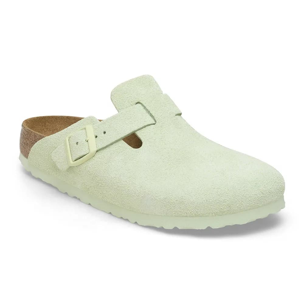 Boston Soft Footbed Suede Leather Thyme Tonal