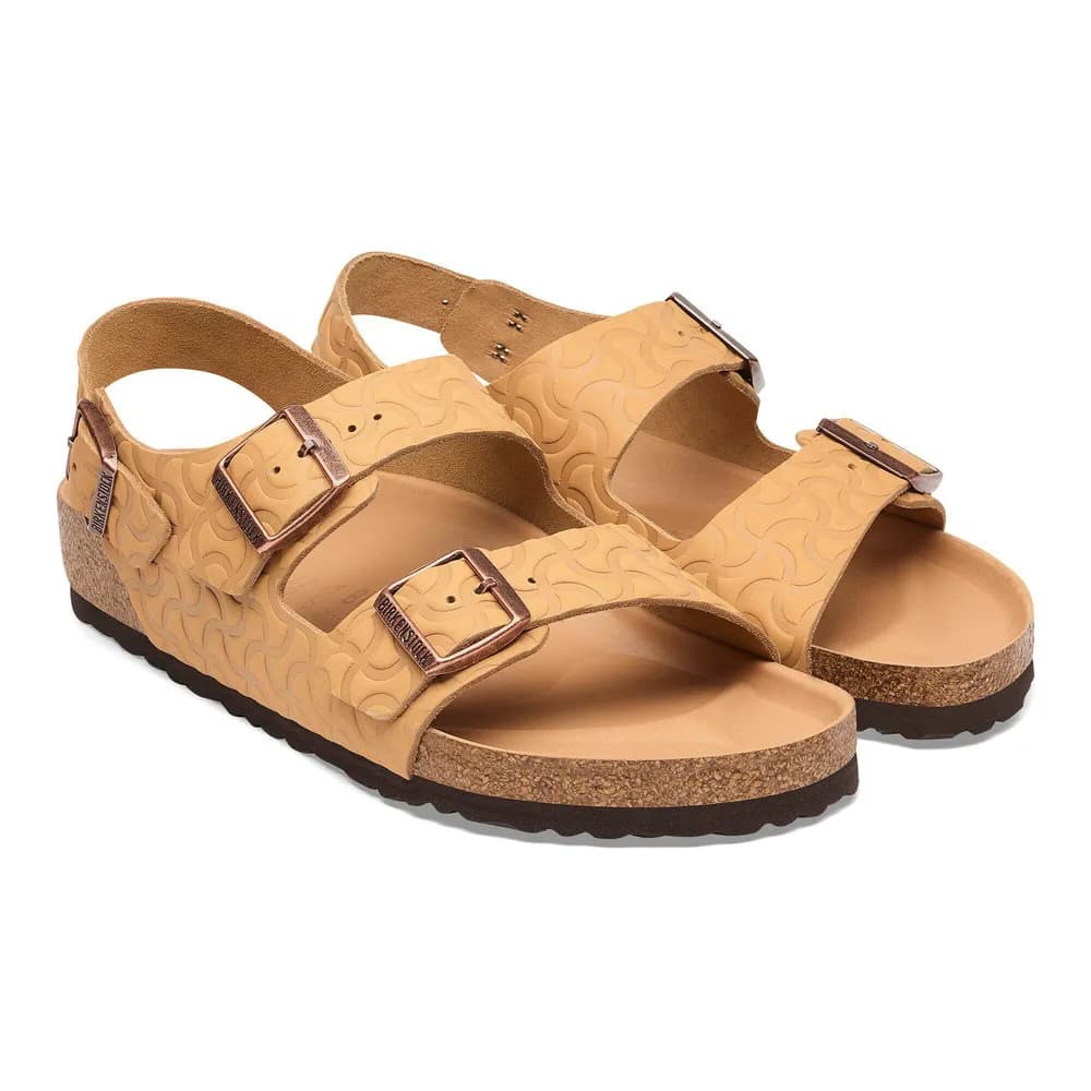Milano Embossed Leather Nature Semi Veg Tan