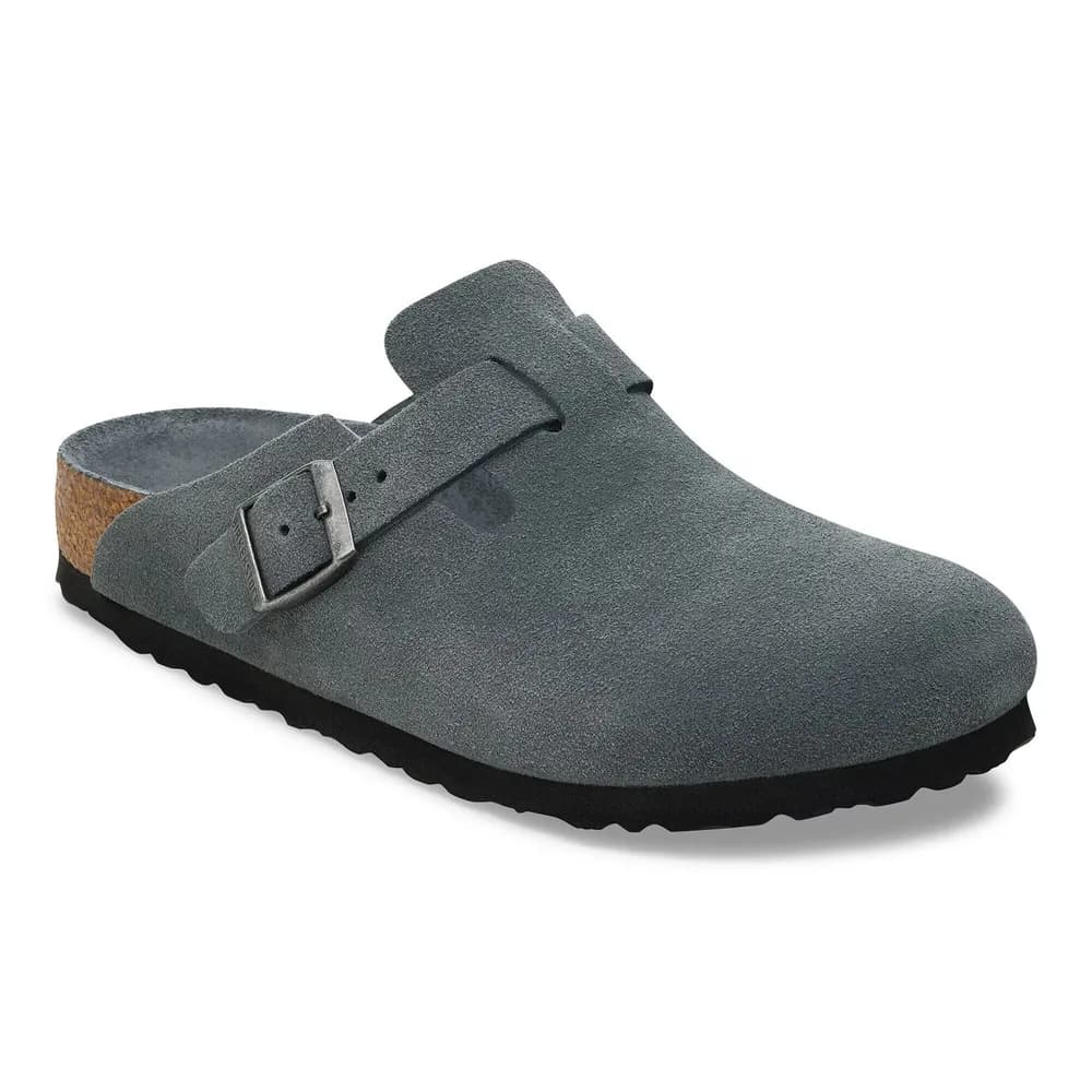 Boston Soft Footbed Suede Leather Thyme Tonal