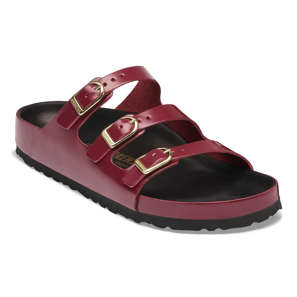 Florida Exquisite Natural Leather Patent High Shine Zinfandel