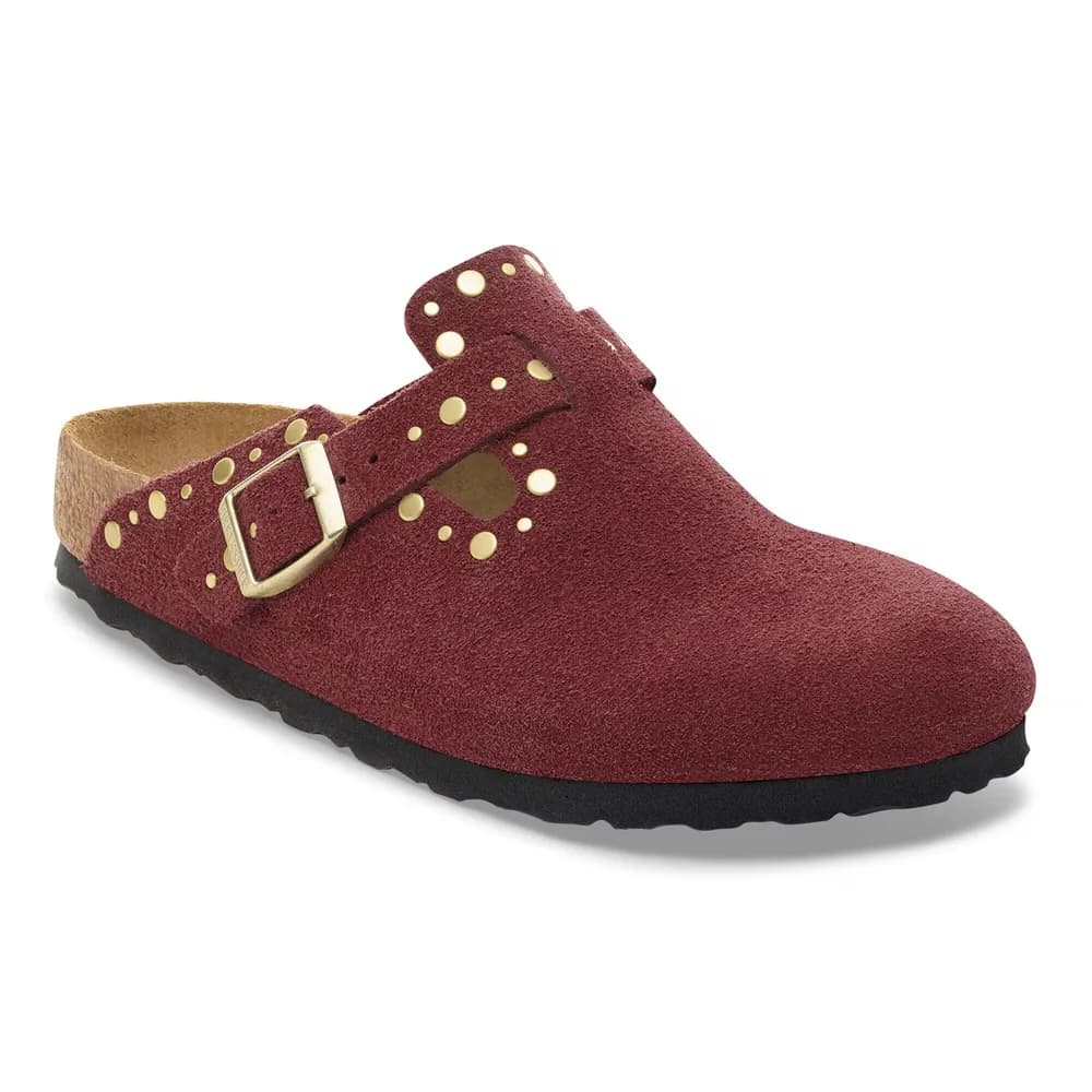 Boston Rivet Suede Leather