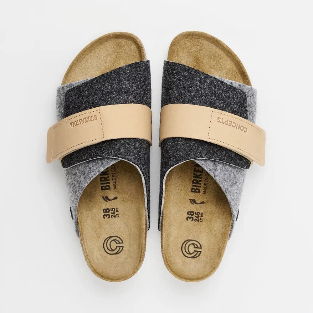 Kyoto Leather/Textile/Felt Light Gray