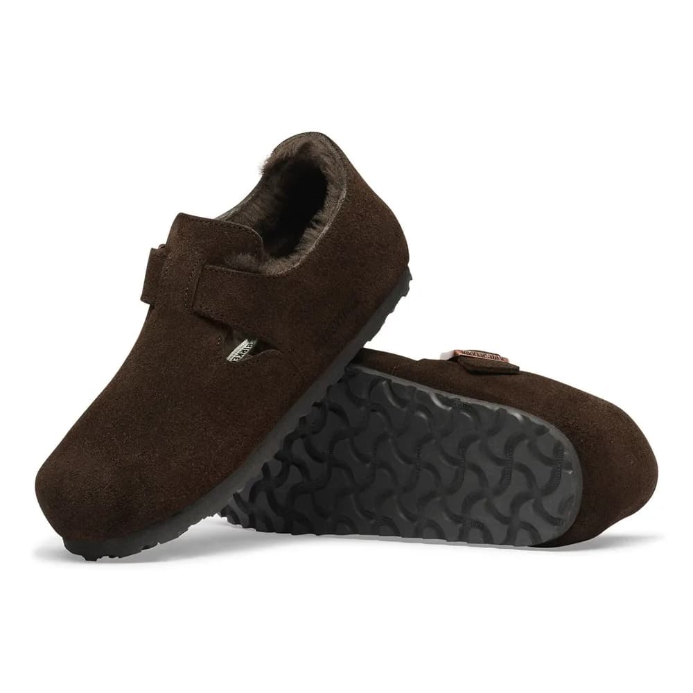 London Shearling Suede Leather