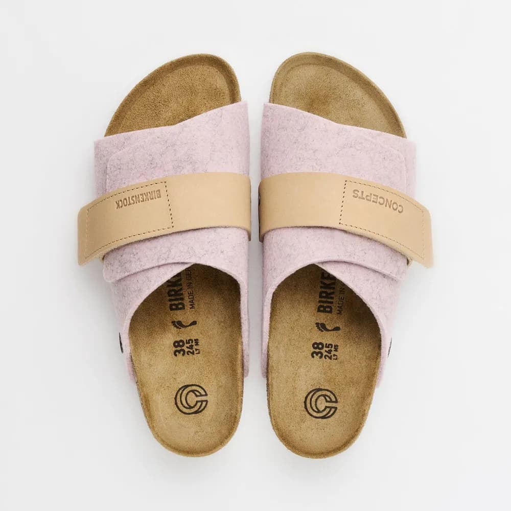 Kyoto Leather/Textile/Felt Light Gray