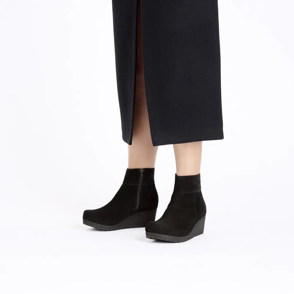 Ebba Suede Leather Black/Black