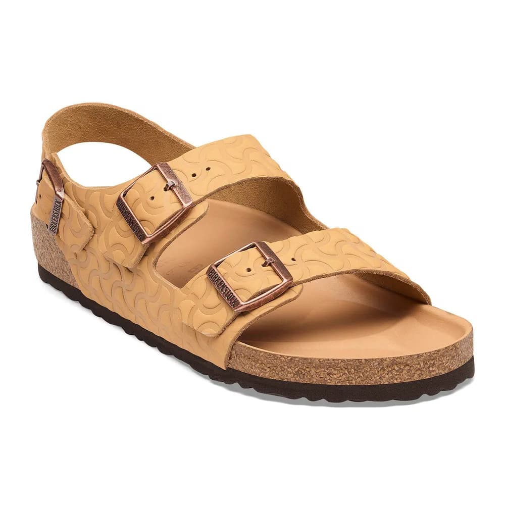 Milano Embossed Leather Nature Semi Veg Tan