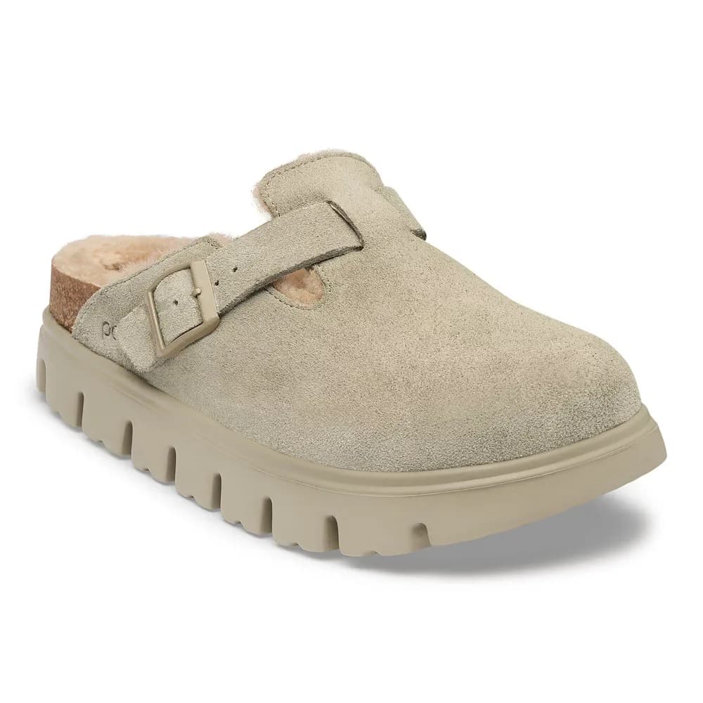 Boston Chunky Shearling Suede Leather