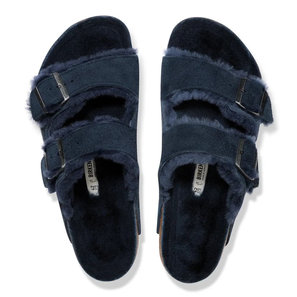 Arizona Shearling Suede Leather-Shearling New Navy
