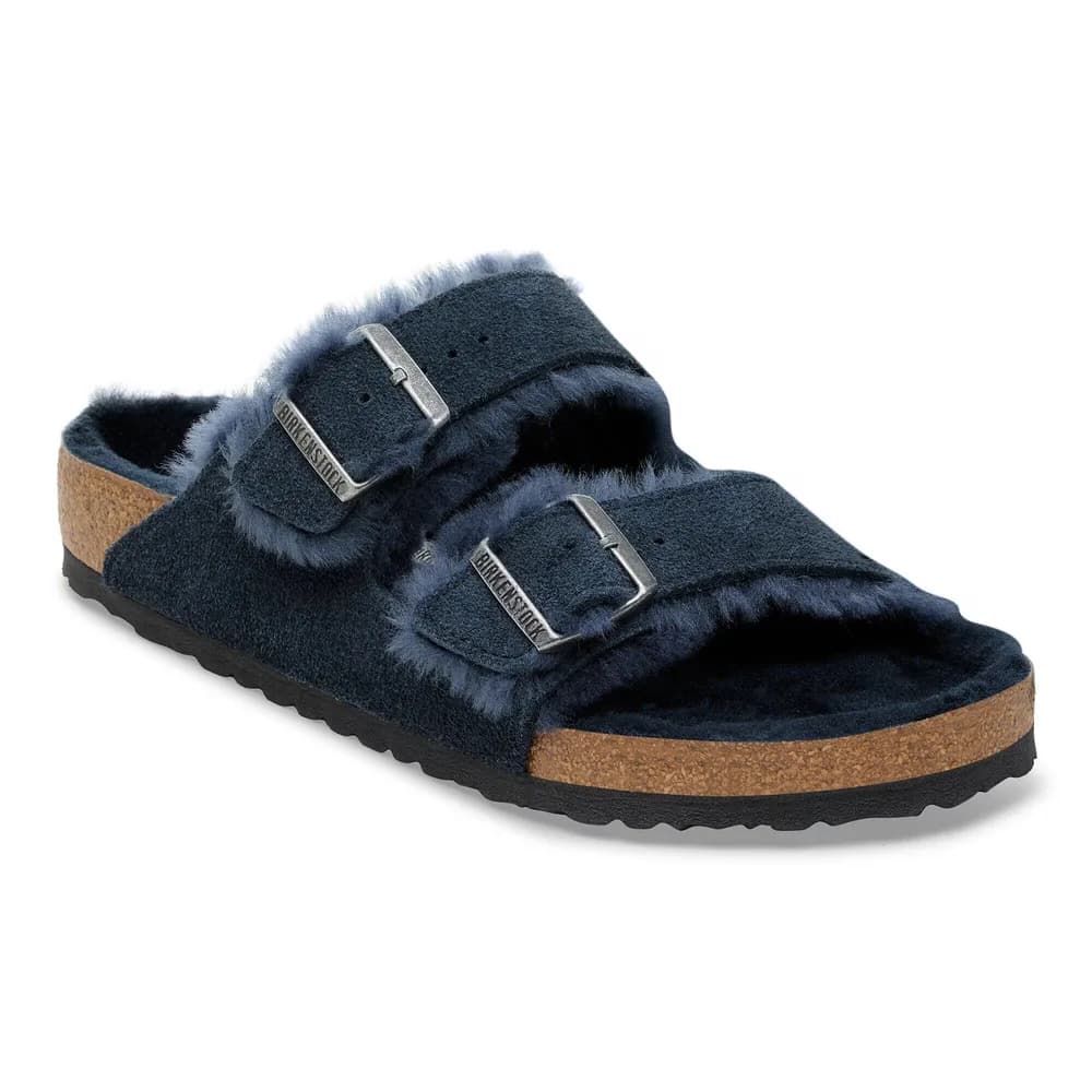 Arizona Shearling Suede Leather-Shearling New Navy