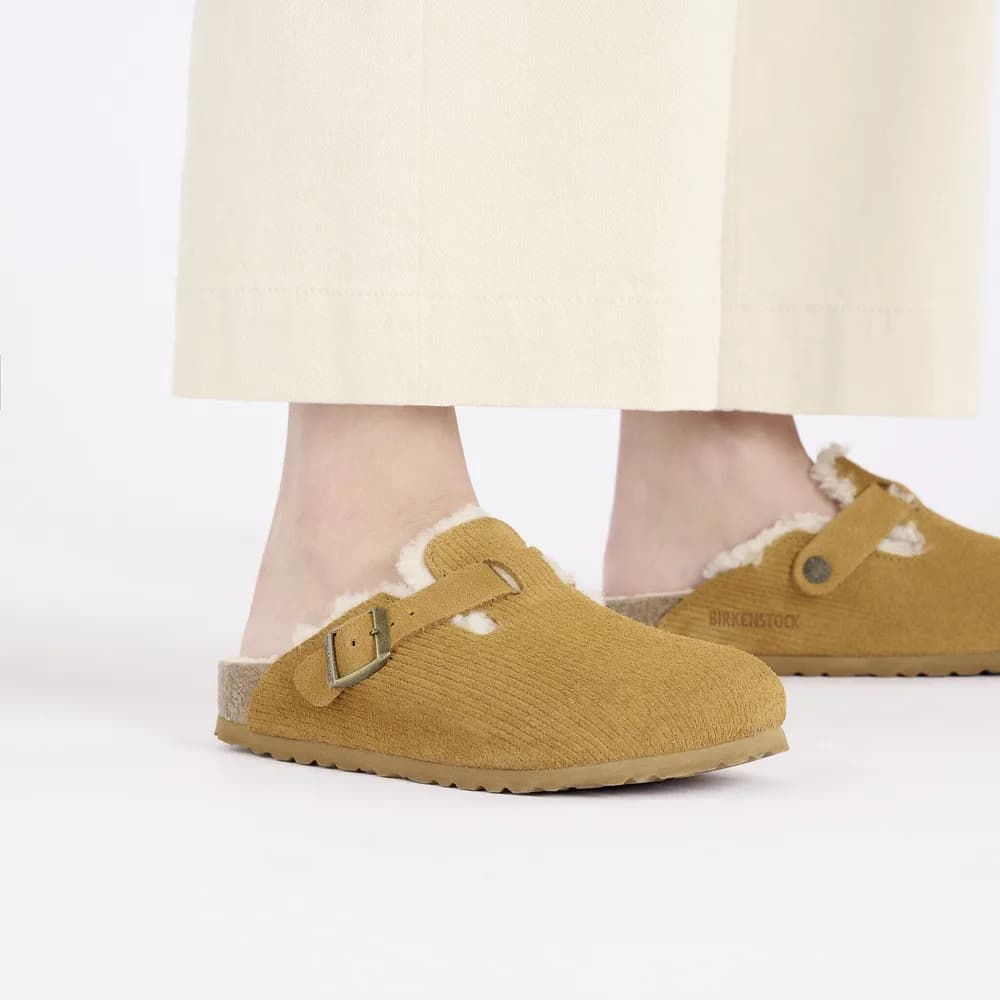 Boston VL Corduroy Teddy Shearling Suede Leather/Fur