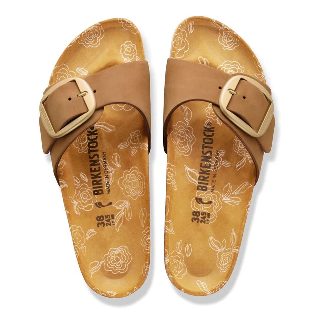 Madrid Big Buckle Nubuck Leather