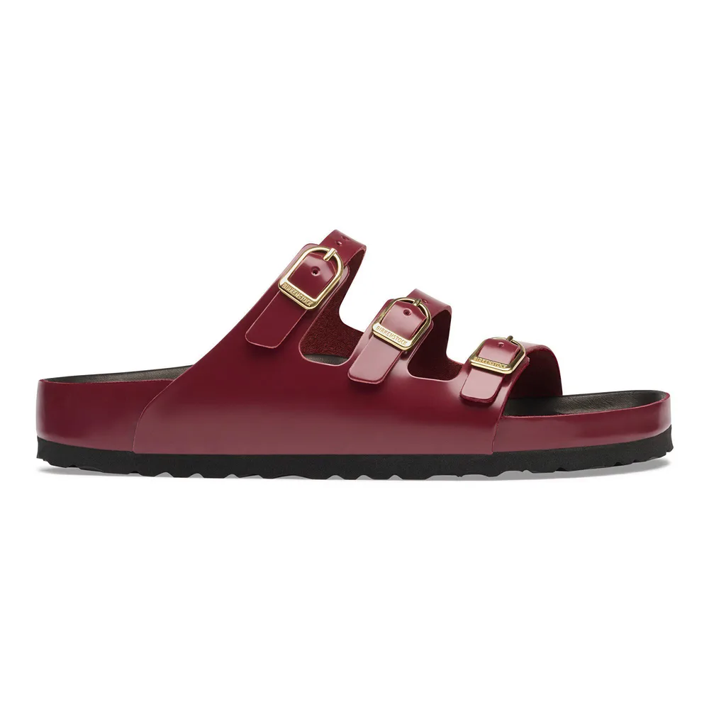 Florida Exquisite Natural Leather Patent High Shine Zinfandel