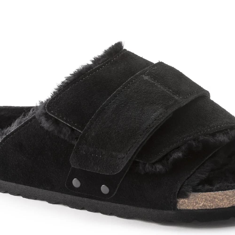 Kyoto Shearling Suede Leather-Shearling Black