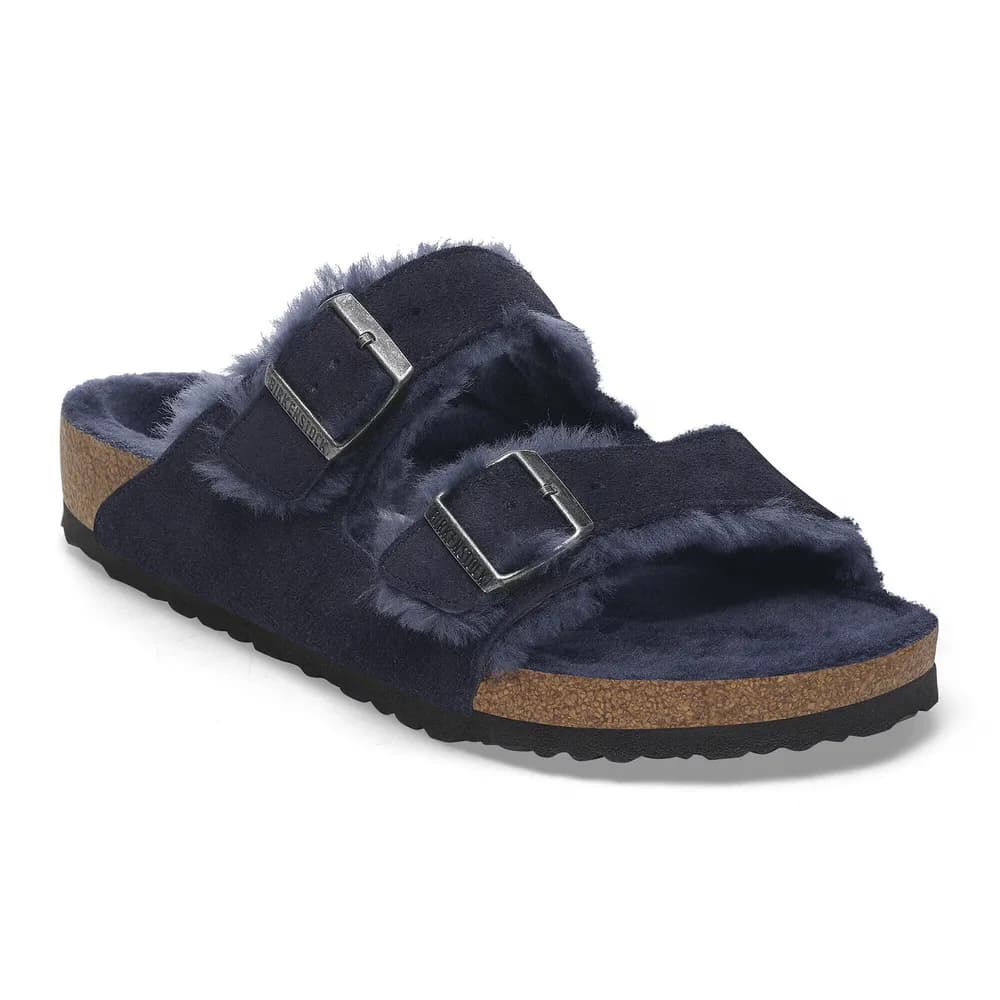 Arizona Shearling Suede Leather-Shearling New Navy