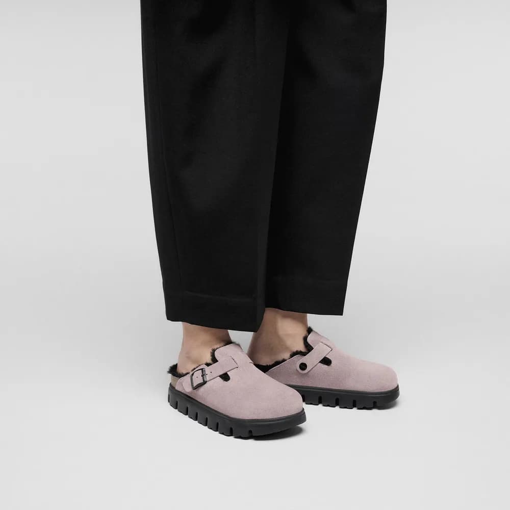 Boston Chunky Shearling Suede Leather