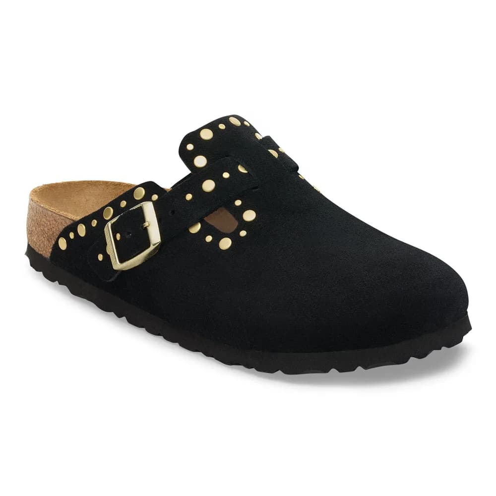 Boston Rivet Suede Leather