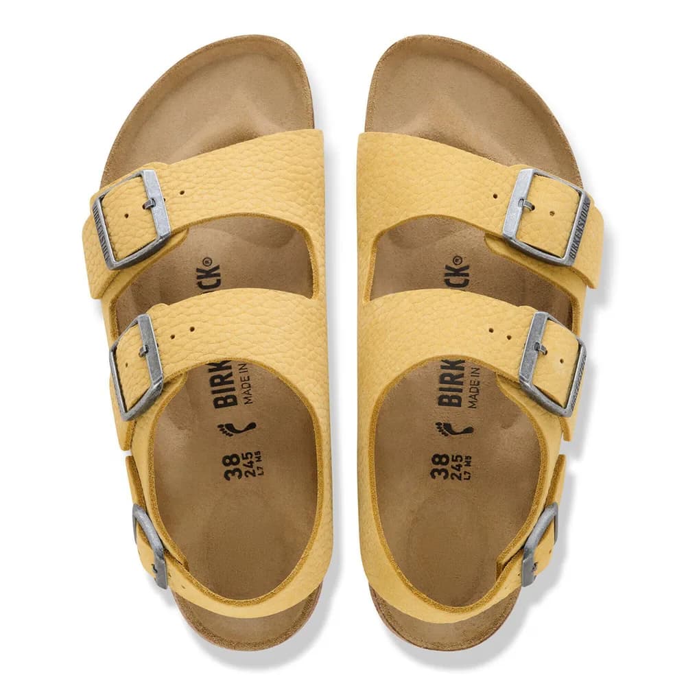 Milano Nubuck Leather Archive Yellow