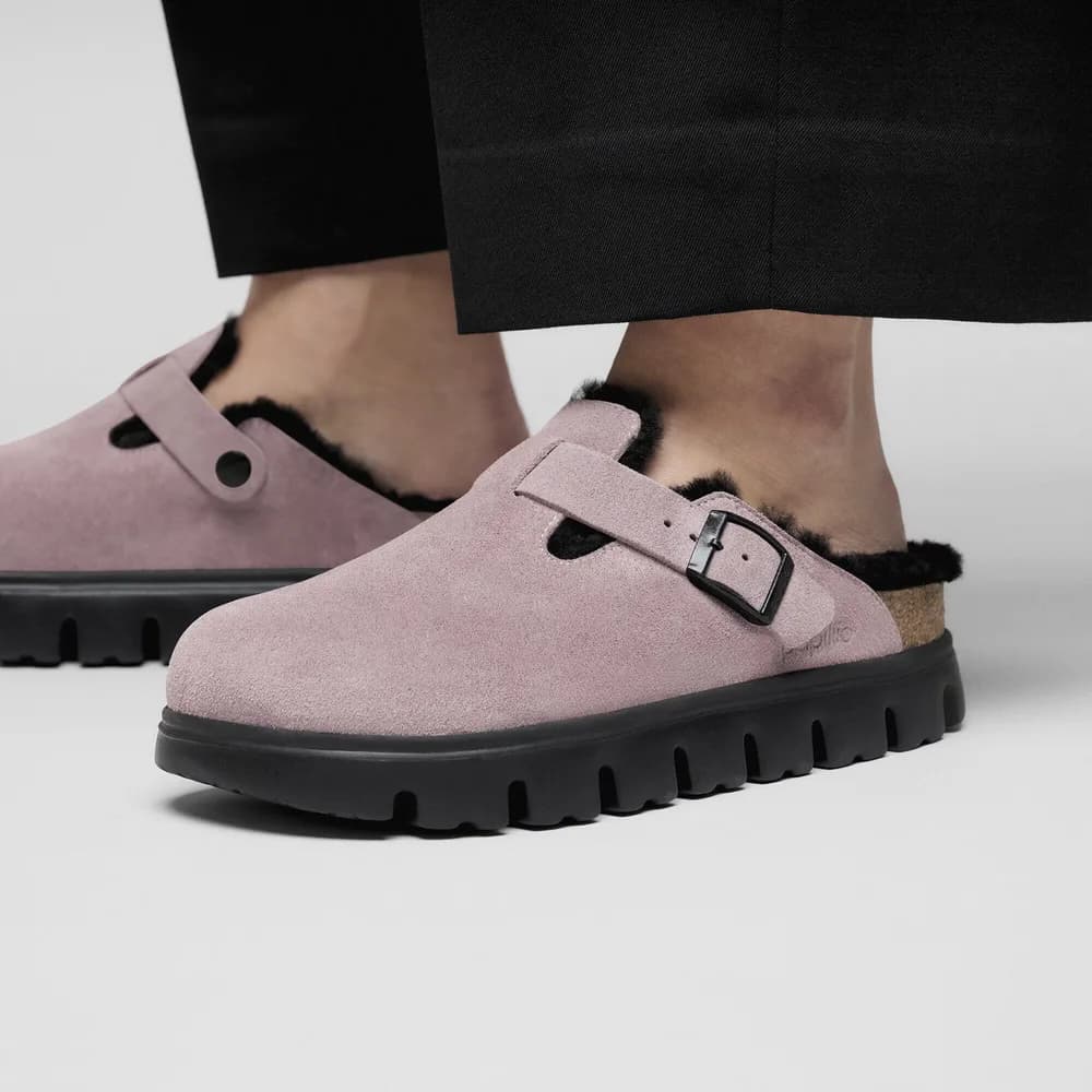 Boston Chunky Shearling Suede Leather