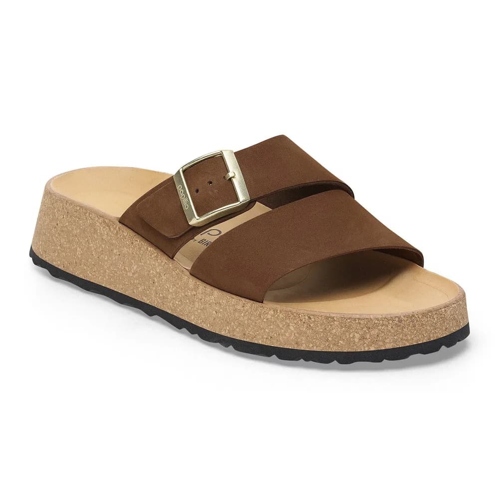 Almina Nubuck Leather Pecan