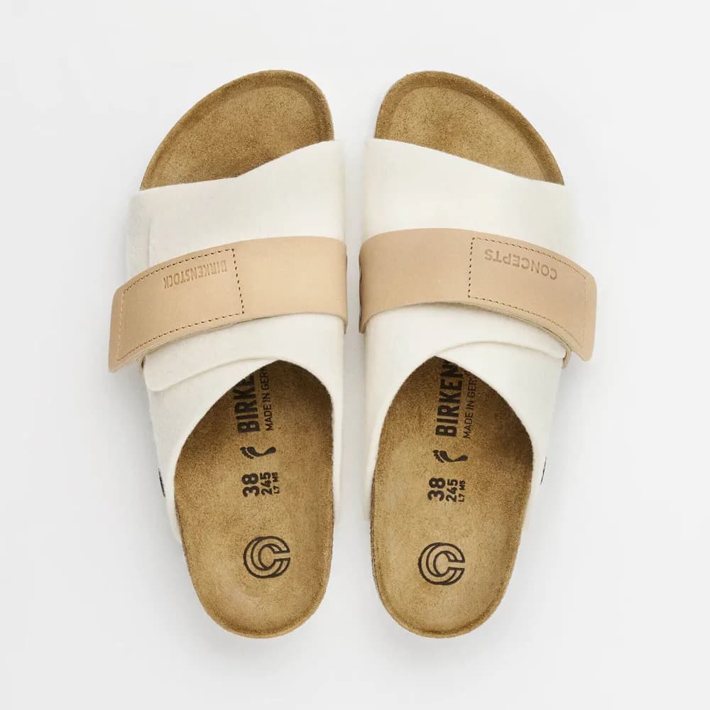 Kyoto Leather/Textile/Felt Light Gray