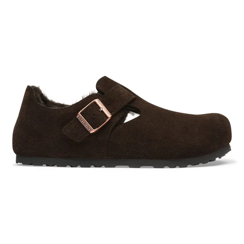 London Shearling Suede Leather