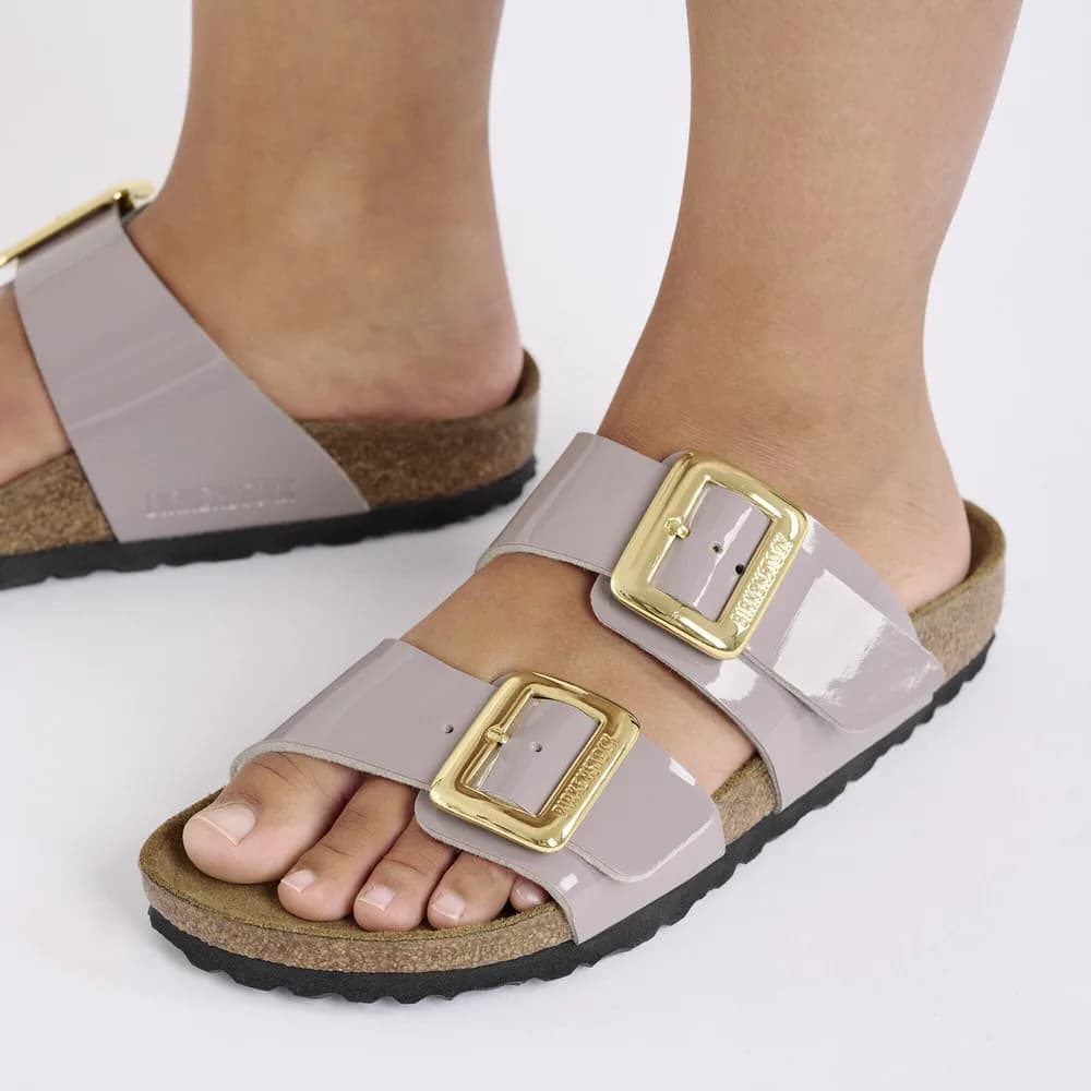 Sydney Luxe Buckle Birko-Flor Patent Patent Faded Purple