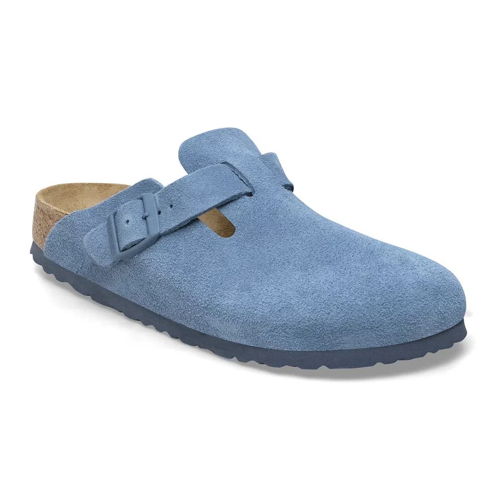 Boston Soft Footbed Suede Leather Thyme Tonal