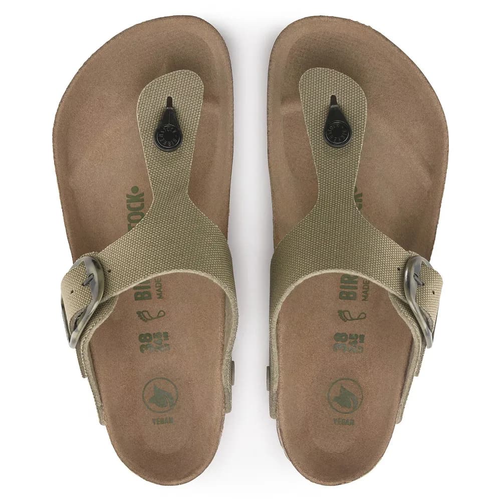 Gizeh Vegan Big Buckle Textile Faded Khaki