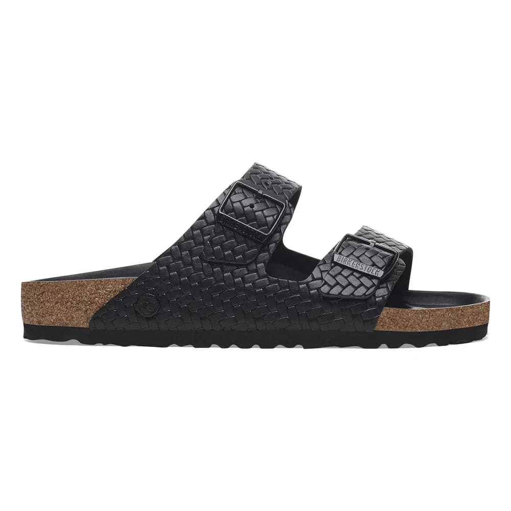 Arizona Leather Woven Embossed Black