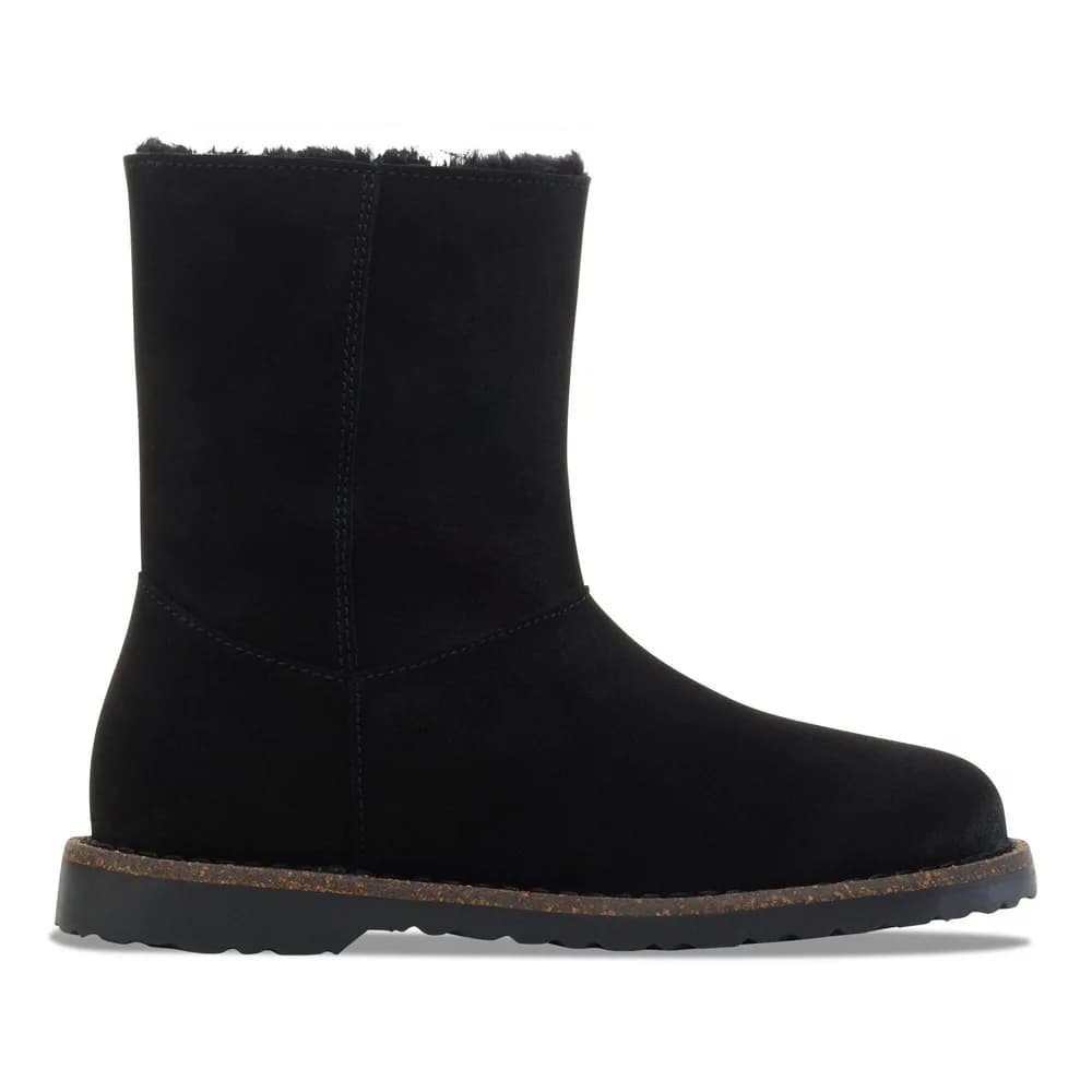 Uppsala Zip Shearling Suede Leather Black