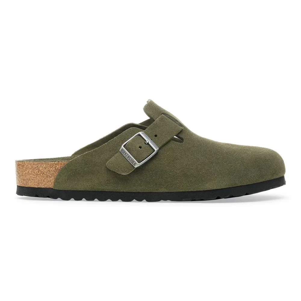 Boston Soft Footbed Suede Leather Thyme Tonal