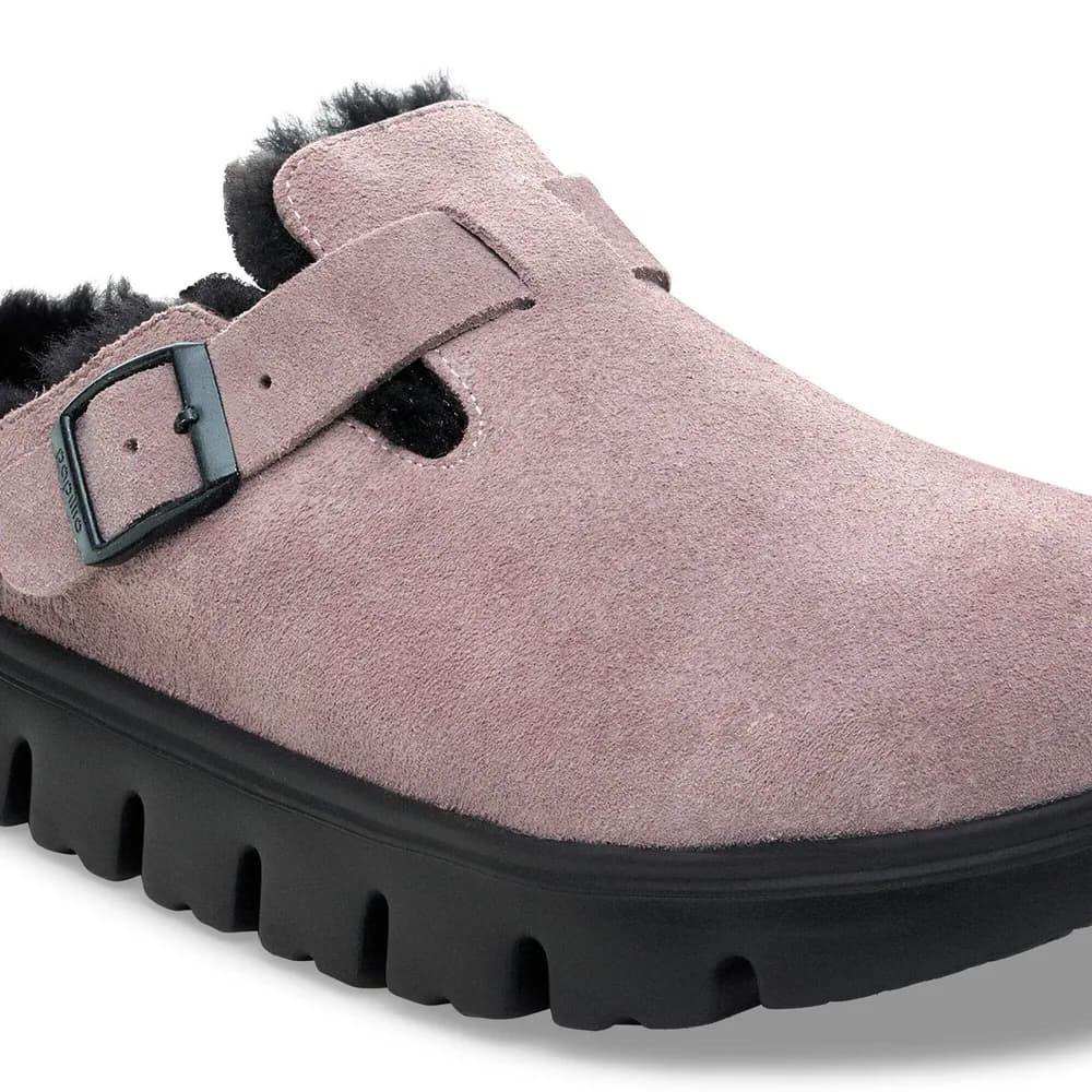 Boston Chunky Shearling Suede Leather