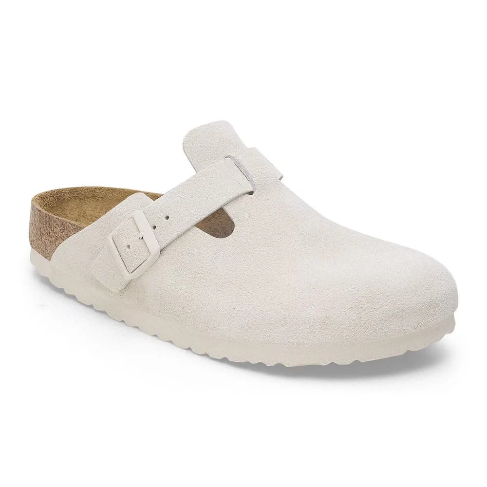 Boston Soft Footbed Suede Leather Thyme Tonal