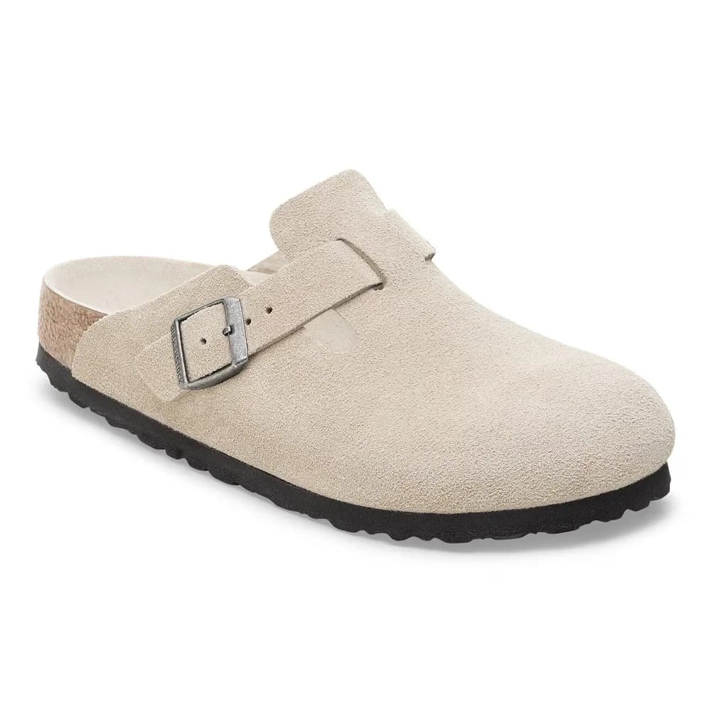 Boston Soft Footbed Suede Leather Thyme Tonal