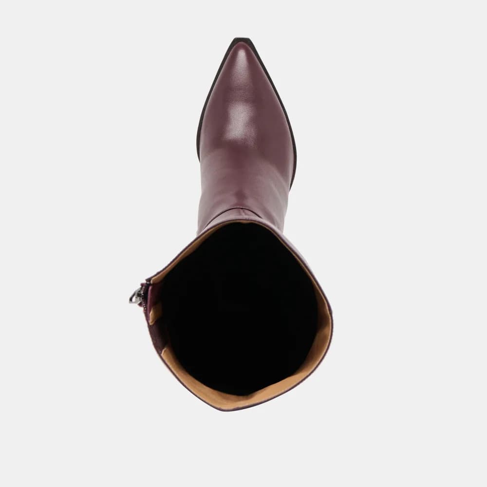 AUGGIE WIDE CALF BOOTS WINE LEATHER